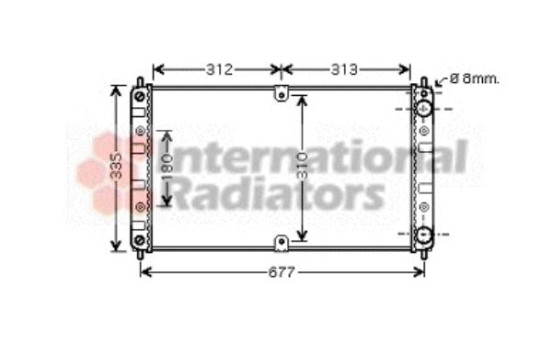 Radiator, engine cooling 26002017 International Radiators