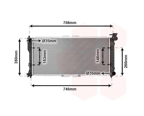 Radiator, engine cooling 27002027 International Radiators