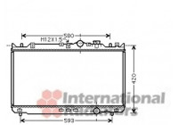 Radiator, engine cooling 27002201 International Radiators