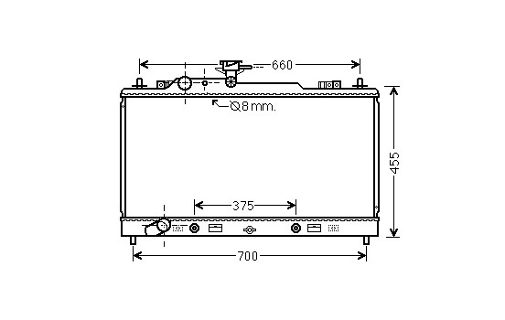 Radiator, engine cooling 27002228 International Radiators