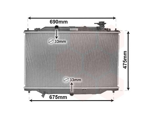Radiator, engine cooling 27002270 International Radiators