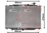 Radiator, engine cooling 27002272 International Radiators