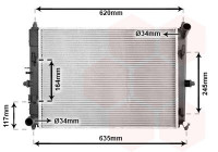 Radiator, engine cooling 27002288 International Radiators