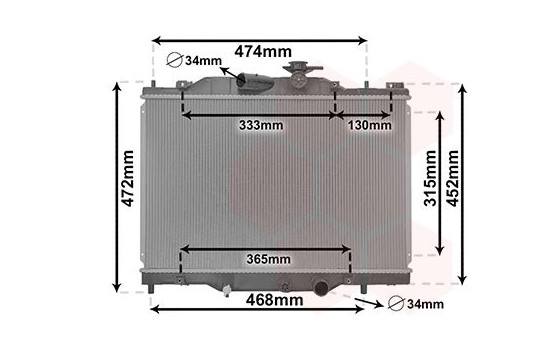 Radiator, engine cooling 27012700 International Radiators