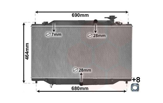Radiator, engine cooling 27012701 International Radiators