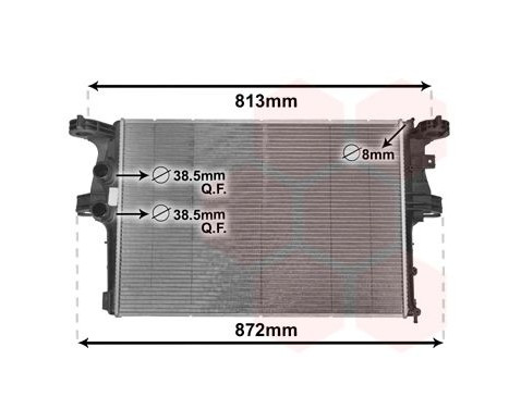 Radiator, engine cooling 28002126 International Radiators