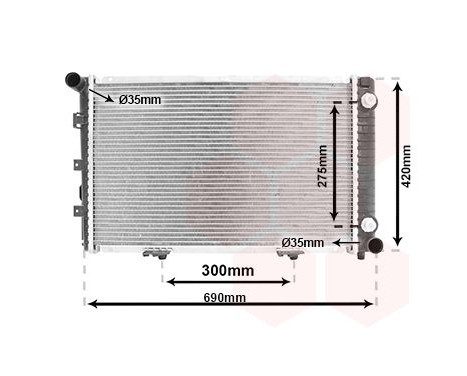 Radiator, engine cooling 30002061 International Radiators, Image 2