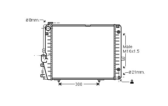 Radiator, engine cooling 30002072 International Radiators