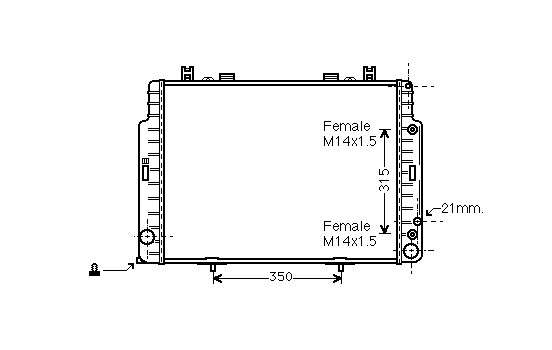 Radiator, engine cooling 30002131 International Radiators