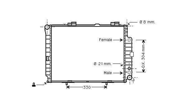 Radiator, engine cooling 30002208 International Radiators