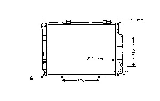 Radiator, engine cooling 30002228 International Radiators