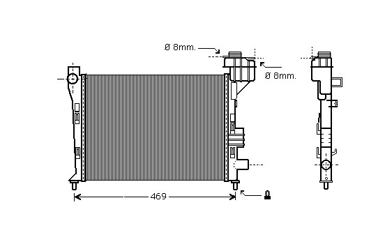 Radiator, engine cooling 30002247 International Radiators