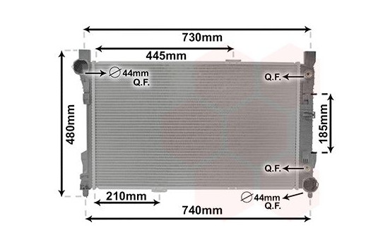 Radiator, engine cooling 30002286 International Radiators, Image 2