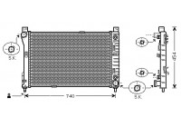 Radiator, engine cooling 30002286 International Radiators