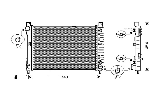 Radiator, engine cooling 30002286 International Radiators