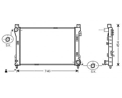 Radiator, engine cooling 30002288 International Radiators