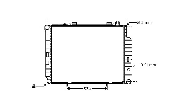 Radiator, engine cooling 30002302 International Radiators