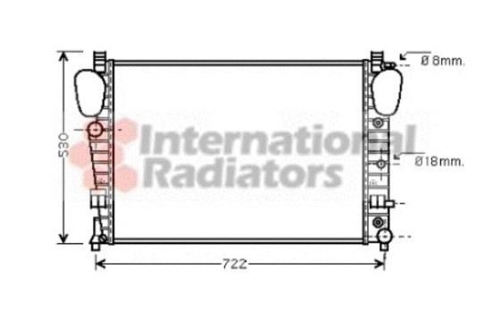 Radiator, engine cooling 30002309 International Radiators, Image 2