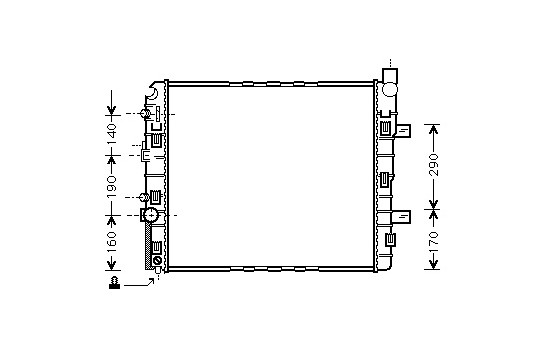 Radiator, engine cooling 30002319 International Radiators