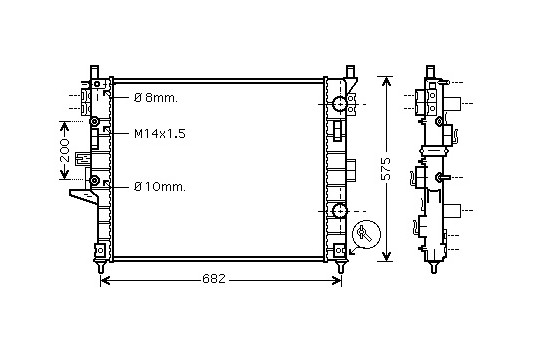 Radiator, engine cooling 30002331 International Radiators