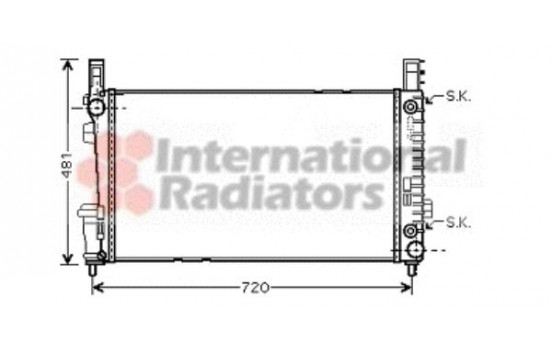 Radiator, engine cooling 30002365 International Radiators