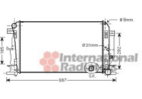 Radiator, engine cooling 30002402 International Radiators