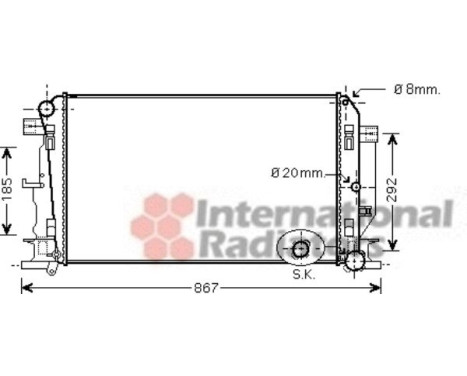 Radiator, engine cooling 30002402 International Radiators