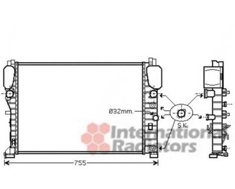 Radiator, engine cooling 30002440 International Radiators