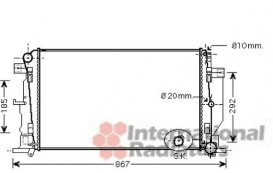 Radiator, engine cooling 30002444 International Radiators, Image 2