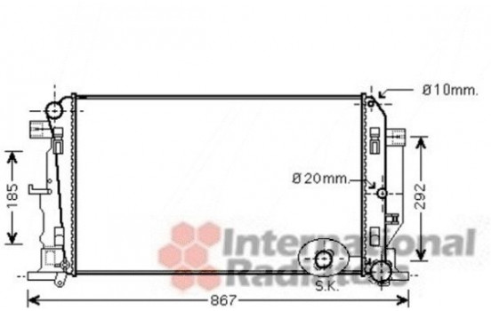 Radiator, engine cooling 30002446 International Radiators