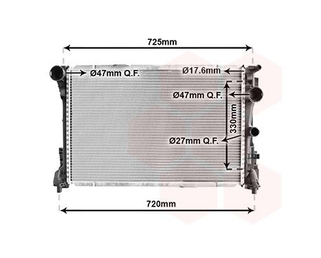 Radiator, engine cooling 30002575 International Radiators