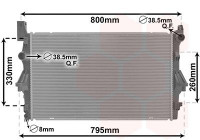 Radiator, engine cooling 30012708 International Radiators