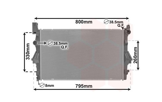 Radiator, engine cooling 30012708 International Radiators