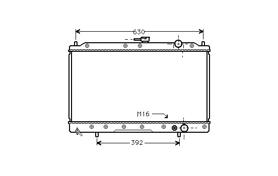 Radiator, engine cooling 32002043 International Radiators