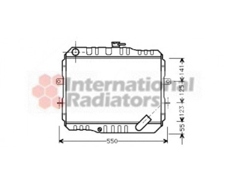 Radiator, engine cooling 32002061 International Radiators, Image 2