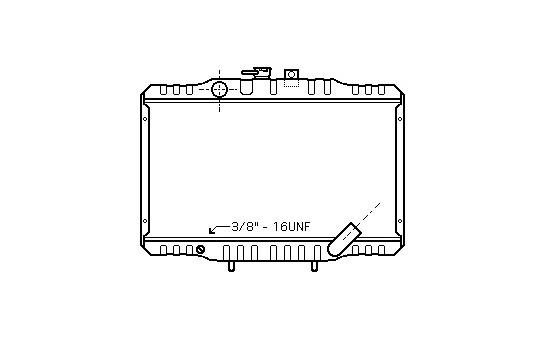 Radiator, engine cooling 32002062 International Radiators