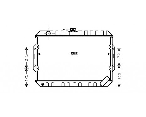 Radiator, engine cooling 32002066 International Radiators