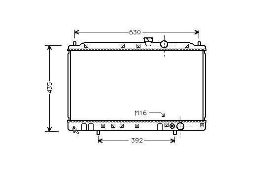 Radiator, engine cooling 32002077 International Radiators