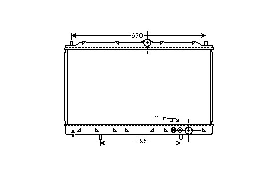 Radiator, engine cooling 32002084 International Radiators
