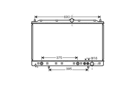 Radiator, engine cooling 32002085 International Radiators