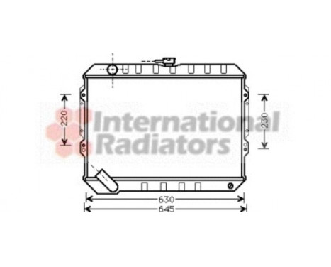 Radiator, engine cooling 32002088 International Radiators, Image 2