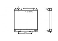 Radiator, engine cooling 32002110 International Radiators