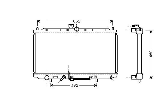 Radiator, engine cooling 32002112 International Radiators