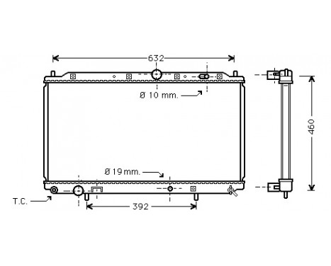 Radiator, engine cooling 32002116 International Radiators