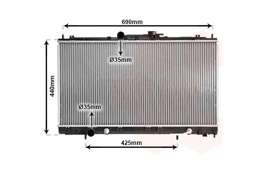 Radiator, engine cooling 32002123 International Radiators, Image 2