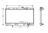 Radiator, engine cooling 32002136 International Radiators