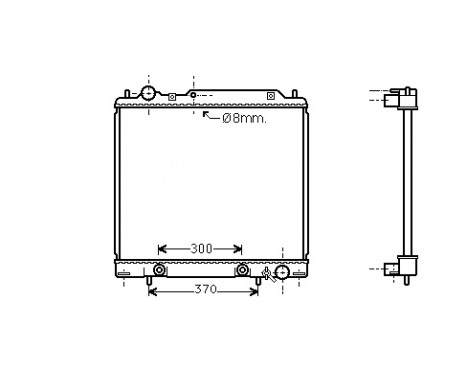 Radiator, engine cooling 32002158 International Radiators