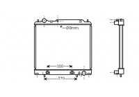 Radiator, engine cooling 32002159 International Radiators