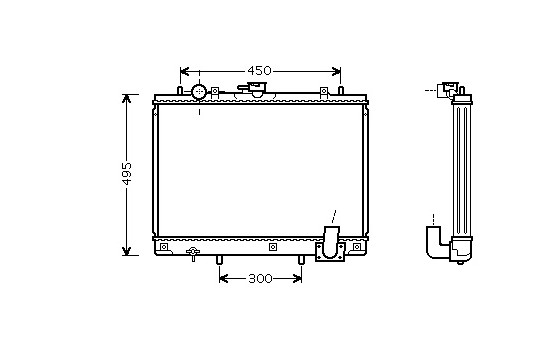 Radiator, engine cooling 32002161 International Radiators