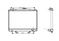 Radiator, engine cooling 32002163 International Radiators